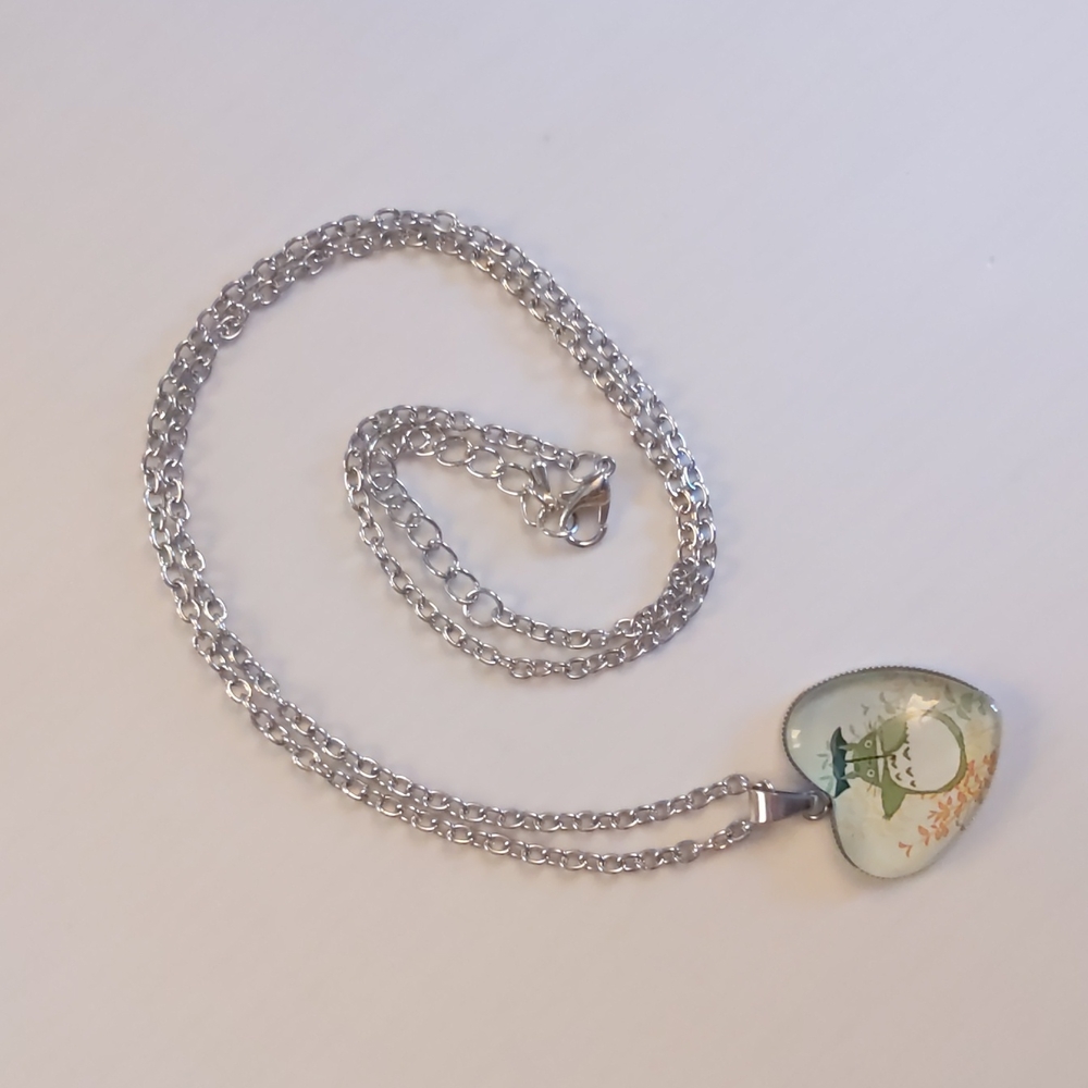 NWoT! Totoro Heart-shaped Pendant Necklace